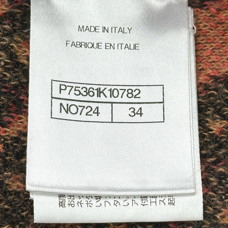 シャネル CHANEL レオパード柄ニットセーター P75361 ブラウン 