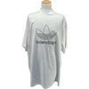 バレンシアガ BALENCIAGA ×adidas ロゴ刺繍Tシャツ 723976 ホワイト コットン メンズ 半袖Ｔシャツ