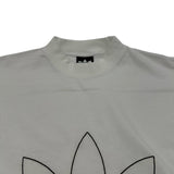 バレンシアガ BALENCIAGA ×adidas ロゴ刺繍Tシャツ 723976 ホワイト コットン メンズ 半袖Ｔシャツ