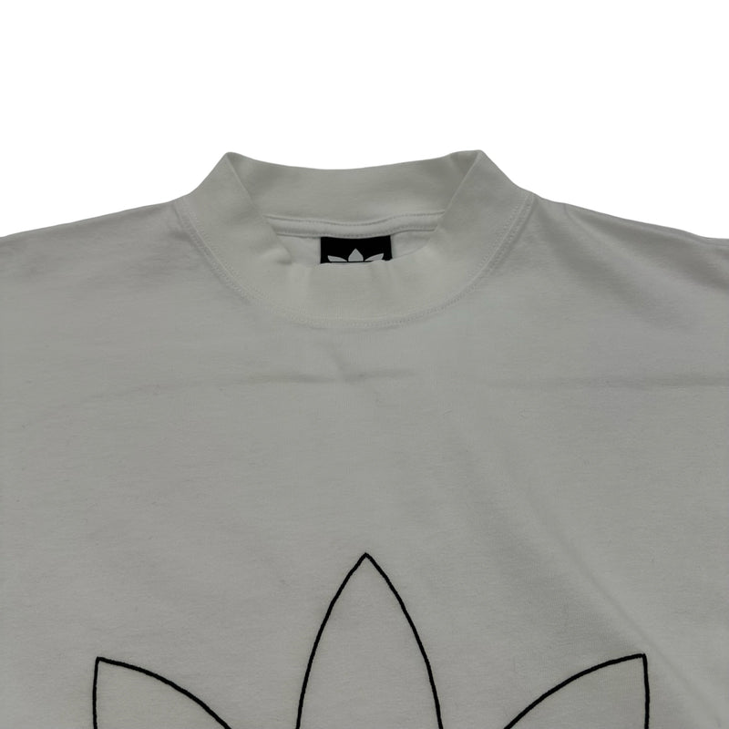 バレンシアガ BALENCIAGA ×adidas ロゴ刺繍Tシャツ 723976 ホワイト
