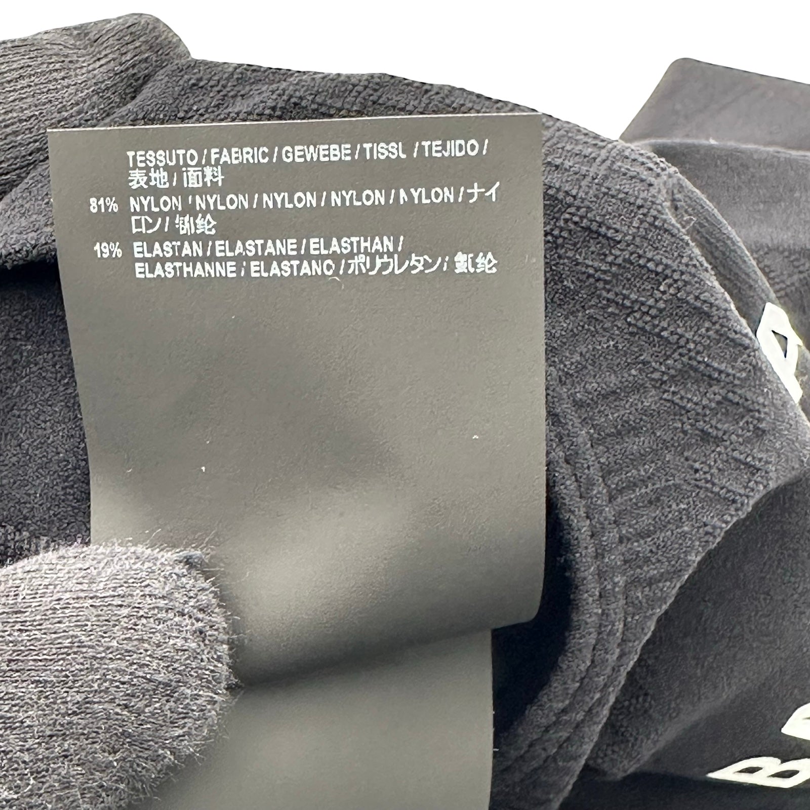 バレンシアガ BALENCIAGA ロゴプリントトップス 530049 ブラック