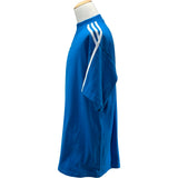バレンシアガ BALENCIAGA ×adidas ロゴプリントTシャツ 739101 ブルー コットン メンズ 半袖Ｔシャツ