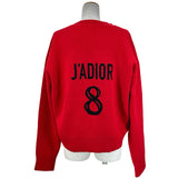 クリスチャン・ディオール Christian Dior JADIOR カシミヤニットセーター 924S55AM009 レッド カシミヤ レディース セーター