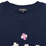 シャネル CHANEL ココマークカシミヤニットセーター P76927 ネイビー カシミヤ レディース セーター
