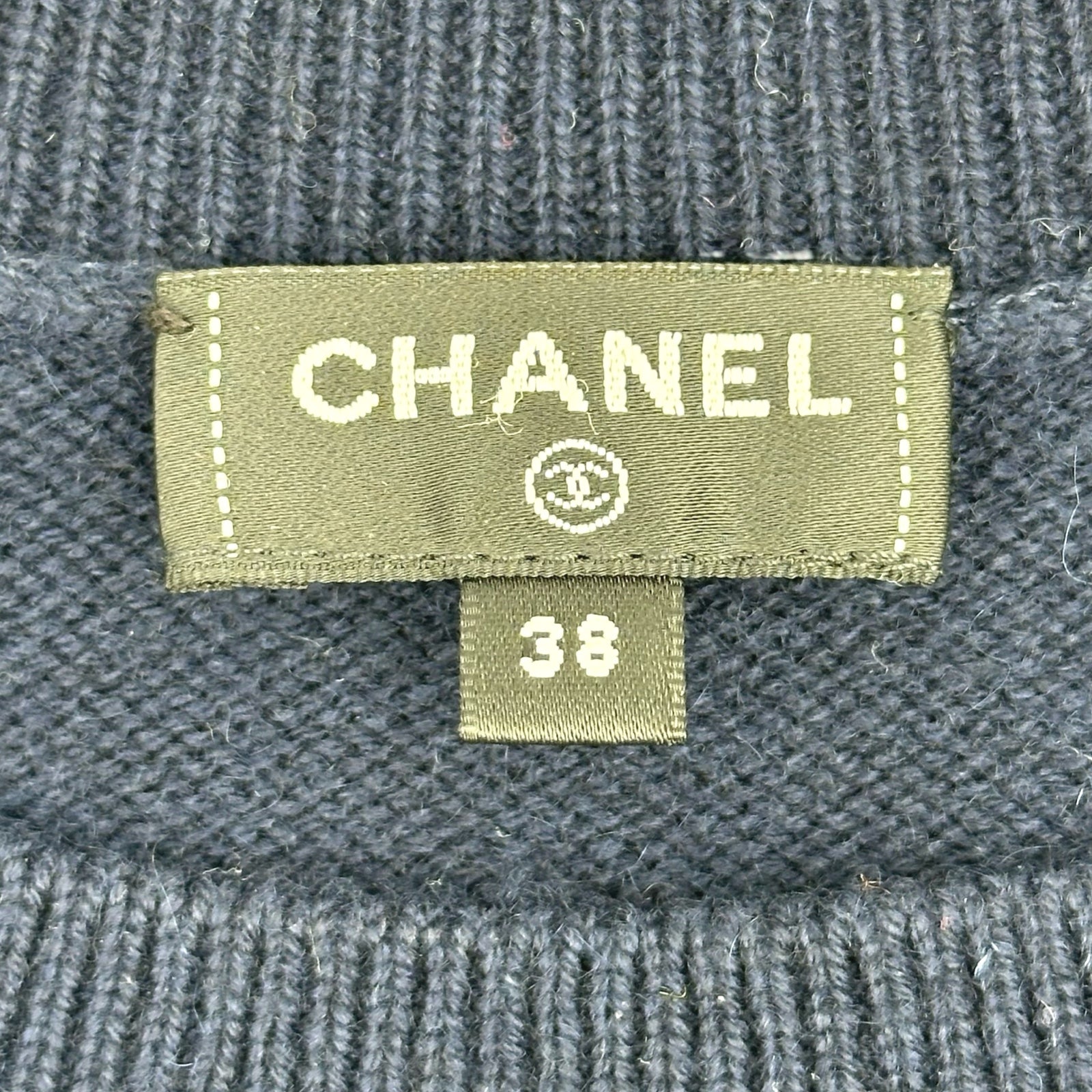 シャネル CHANEL ココマークカシミヤニットセーター P76927 ネイビー カシミヤ レディース セーター シャネル CHANEL ココマークカシミヤニットセーター P76927 ネイビー