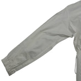 エルメス HERMES ドローストリングフリルシャツ 4H0638DV ホワイト コットン レディース 長袖シャツ