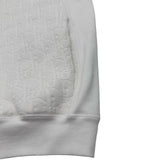クリスチャン・ディオール Christian Dior オブリーク総柄テリーコットンスウェットパーカー 113J631 A0684 ホワイト コットン メンズ パーカー