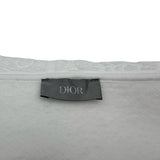 クリスチャン・ディオール Christian Dior オブリーク総柄テリーコットンスウェットパーカー 113J631 A0684 ホワイト コットン メンズ パーカー