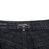 シャネル CHANEL チェックパターンルーズデニムパンツ P77620 ブラック コットン レディース デニムパンツ