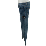 クリスチャン・ディオール Christian Dior ロゴワッペンレギュラーフィットデニムパンツ 193DS11DY988 ブルー コットン メンズ デニムパンツ