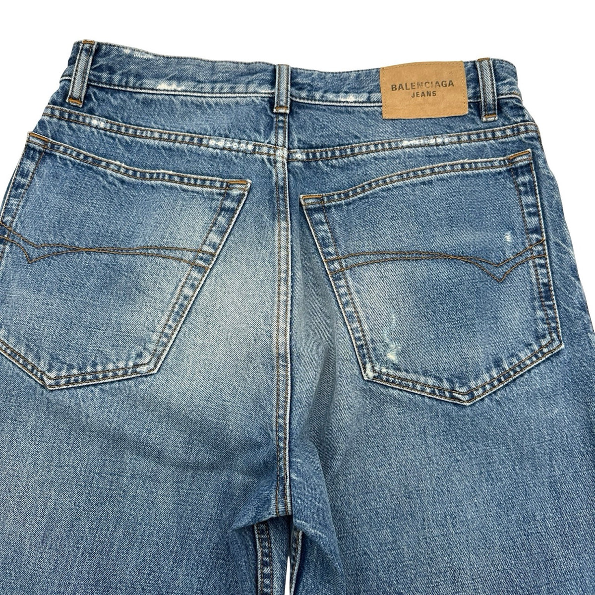 バレンシアガ BALENCIAGA ルーズデニムパンツ 736540 ブルー コットン