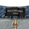 バレンシアガ BALENCIAGA ルーズデニムパンツ 736540 ブルー コットン ユニセックス デニムパンツ