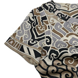 レオナール LEONARD 総柄ショートスリーブワンピース 0450327 ベージュ シルク レディース ワンピース