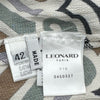 レオナール LEONARD 総柄ショートスリーブワンピース 0450327 ベージュ シルク レディース ワンピース