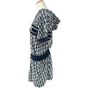 クリスチャン・ディオール Christian Dior オブリーク総柄フリースショートドレス 123R02A4022 ネイビー コットン レディース ワンピース