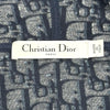クリスチャン・ディオール Christian Dior オブリーク総柄フリースショートドレス 123R02A4022 ネイビー コットン レディース ワンピース