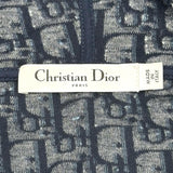 クリスチャン・ディオール Christian Dior オブリーク総柄フリースショートドレス 123R02A4022 ネイビー コットン レディース ワンピース