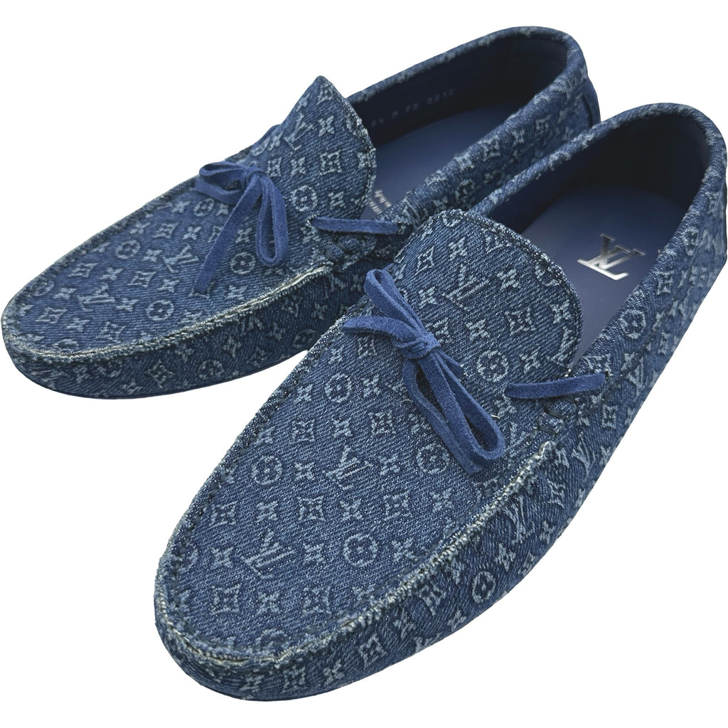 ルイヴィトン LOUIS VUITTON ドライビングシューズ ルイ・ヴィトン LOUIS VUITTON モノグラムデニムドライビングシューズ