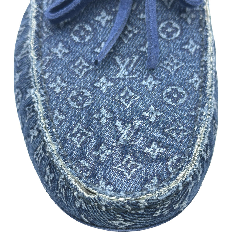 ルイ・ヴィトン LOUIS VUITTON モノグラムデニムドライビングシューズ