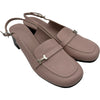 エルメス HERMES PARIS スリングバックパンプス 241046Z ピンク レザー レディース パンプス