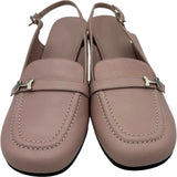エルメス HERMES PARIS スリングバックパンプス 241046Z ピンク レザー レディース パンプス