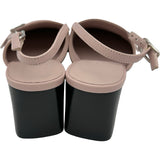 エルメス HERMES PARIS スリングバックパンプス 241046Z ピンク レザー レディース パンプス