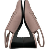 エルメス HERMES PARIS スリングバックパンプス 241046Z ピンク レザー レディース パンプス