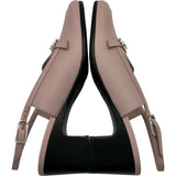 エルメス HERMES PARIS スリングバックパンプス 241046Z ピンク レザー レディース パンプス