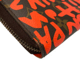 ルイ・ヴィトン LOUIS VUITTON ジッピー・ウォレット ブラウン/オレンジ モノグラムキャンバス メンズ 長財布