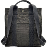 エルメス HERMES エールラインアドPM グレー ナイロンキャンバス レディース リュック デイパック