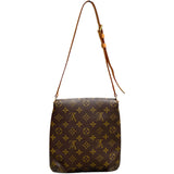 ルイ・ヴィトン LOUIS VUITTON ミュゼット・サルサショート M51258 ブラウン モノグラムキャンバス ユニセックス ショルダーバッグ