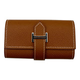 エルメス HERMES ベアン4連キーケース U刻 ゴールド/シルバー金具 エプソン レディース キーケース