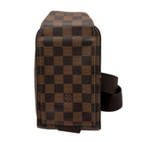 ルイ・ヴィトン LOUIS VUITTON ジェロニモス ブラウン ダミエ/レザー メンズ ボディバッグ