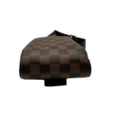 ルイ・ヴィトン LOUIS VUITTON ジェロニモス ブラウン ダミエ/レザー メンズ ボディバッグ