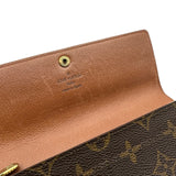 ルイ・ヴィトン LOUIS VUITTON ポシェット・ポルト モネ クレディ 旧型 M61725 ブラウン モノグラム ユニセックス 長財布