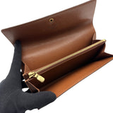 ルイ・ヴィトン LOUIS VUITTON ポシェット・ポルト モネ クレディ 旧型 M61725 ブラウン モノグラム ユニセックス 長財布