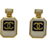 シャネル CHANEL ココボトルピアス ホワイト/ゴールド メタル アクセサリー