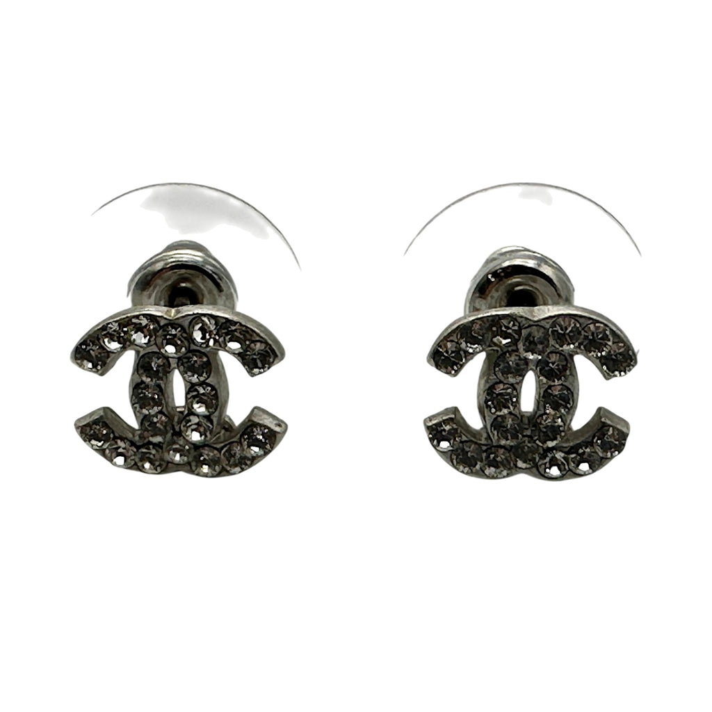 シャネル CHANEL ココマークピアス シルバー メタル/ストラス 