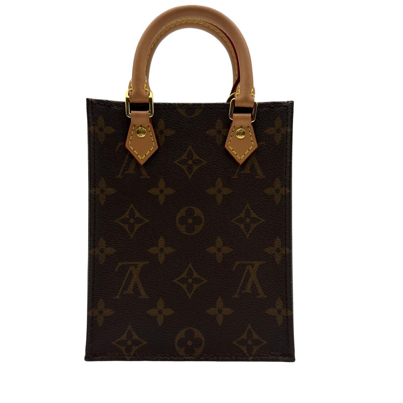 ルイ・ヴィトン LOUIS VUITTON プティット・サックプラ M69442 ブラウン モノグラムキャンバス/レザー レディース ショルダーバッグ ルイ・ヴィトン LOUIS VUITTON プティット・サックプラ M69442