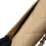 シャネル CHANEL マトラッセ25 A01112 ベージュ/ゴールド キャビアスキン レディース ショルダーバッグ