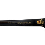 ルイ・ヴィトン LOUIS VUITTON サングラス・LVグライド・スクエア Z1692E ブラック　ゴールド金具 アセテート メンズ サングラス