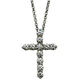 ティファニー TIFFANY＆CO スモールクロスネックレス プラチナ Pt950 ダイヤモンド ジュエリー