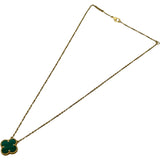ヴァンクリーフ＆アーペル Van Cleef & Arpels ヴィンテージアルハンブラネックレス ゴールド Au750 マラカイト ジュエリー