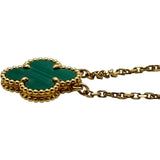 ヴァンクリーフ＆アーペル Van Cleef & Arpels ヴィンテージアルハンブラネックレス ゴールド Au750 マラカイト ジュエリー