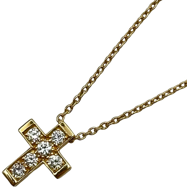 ティファニー TIFFANY＆CO クロスミニチュールネックレス ゴールド 18K