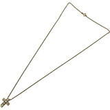 ティファニー TIFFANY＆CO クロスミニチュールネックレス ゴールド 18K ダイヤモンド ジュエリー