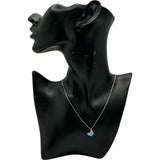 ヴァンクリーフ＆アーペル Van Cleef & Arpels スウィートアルハンブラパピヨンネックレス ホワイトゴールド Au750 ターコイズ ジュエリー