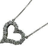 ティファニー TIFFANY＆CO センチメンタルハートネックレス プラチナ Pt950 ジュエリー