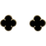 ヴァンクリーフ＆アーペル Van Cleef & Arpels スウィートアルハンブラピアス ピンクゴールド Au750/オニキス ジュエリー