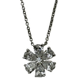 ハリーウィンストン HARRY WINSTON フォーゲットミーノットネックレス プラチナ Pt950 ダイヤモンド ジュエリー